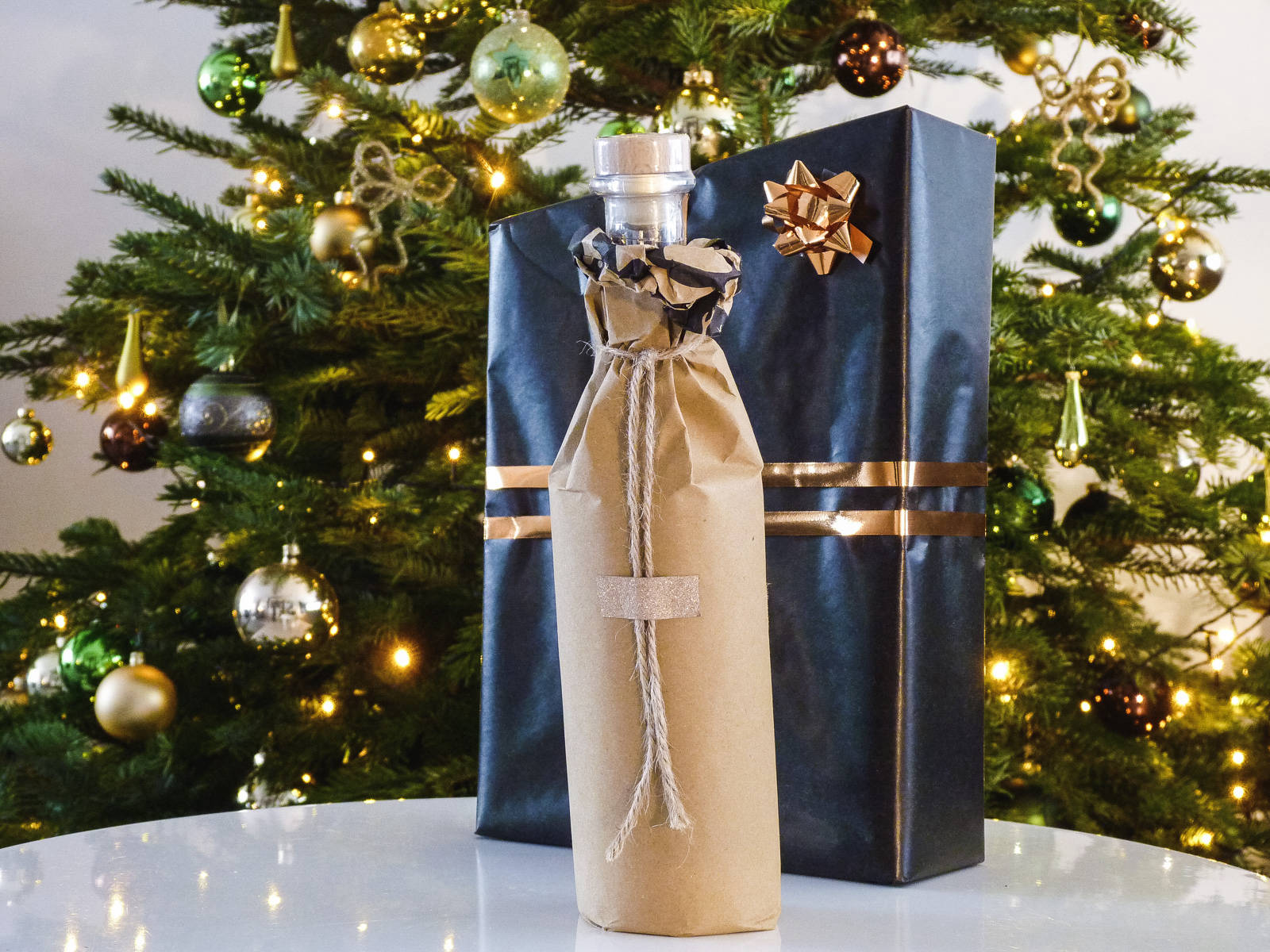 Fles en giftbox