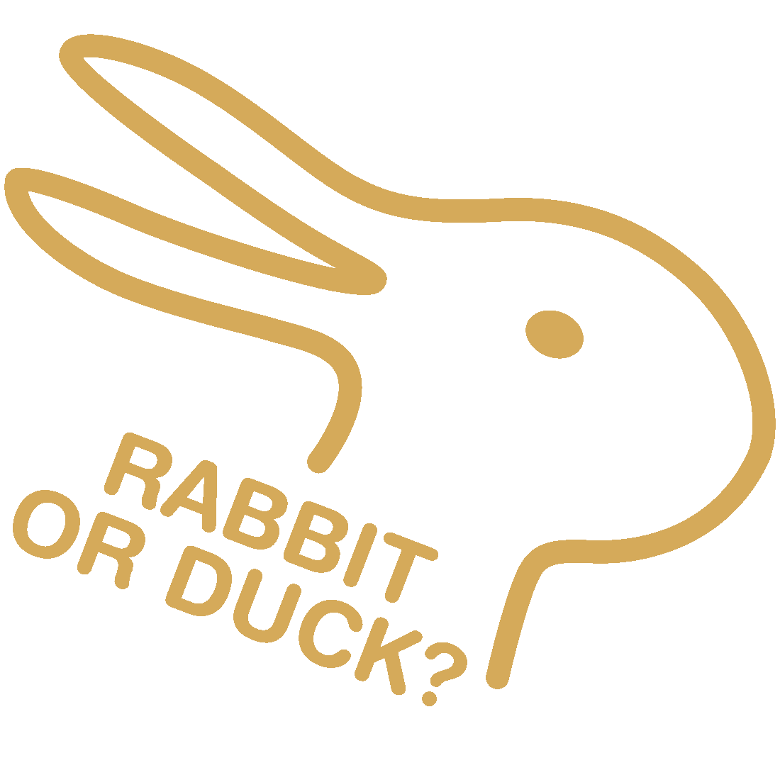 rabbit or duck logo drunken mel rabbit-or-duck