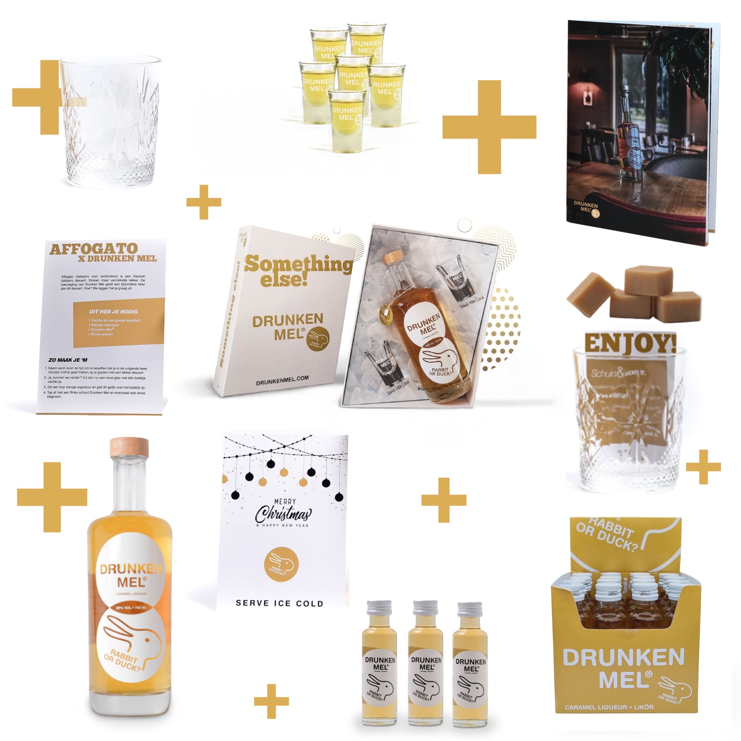 Stel zelf je eigen kerstpakket samen met heerlijke Caramel Likeur. Kerstpakket-samenstellen in de webshop met kerst