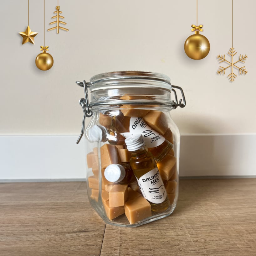 mini Weckpot_kerstgeschenk_Drunken_Mel_likeur_Liqueur_